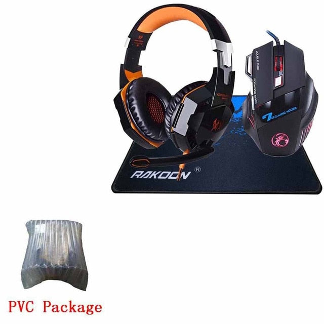 5500 DPI X7 Pro Gaming Mouse+ Hifi Pro Gaming Headphone Game Headset+Gift Big Gaming Mousepad