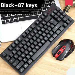 Wireless Keyboard Mouse Combo Kit Set 2.4Ghz USB Multimedia Waterproof 1600 DPI