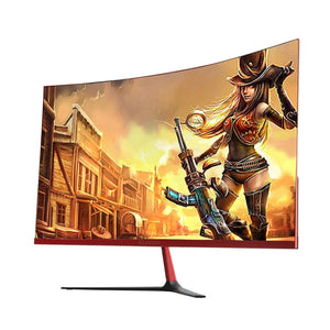 Wearson 3000R 27 inch Curved Wide Screen LCD Gaming Monitor Flexural Panel 2mm Side Bezel-Less HDMI VGA input Flicker Free