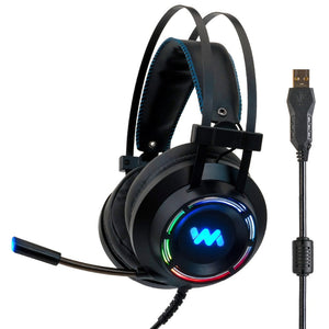Gaming Headphones with Microphone Surround Sound RGB Light