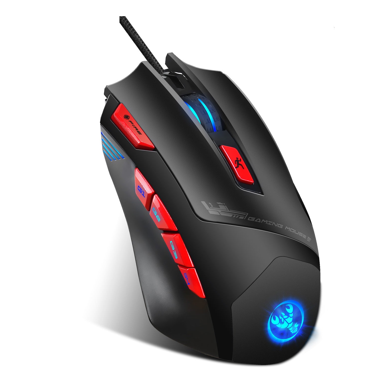 6000 DPI RGB Backlit USB Wired Optical Gamer Mouse