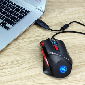 6000 DPI RGB Backlit USB Wired Optical Gamer Mouse
